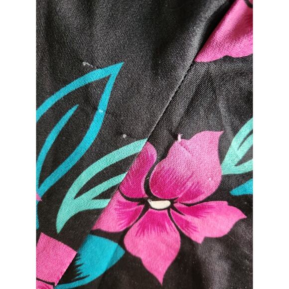 Women's Unbranded Floral Harem Jumpsuit With Side Slit One Size Fits All - Picture 11 of 12